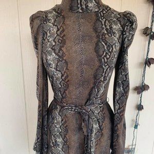Leith Snakeskin dress.